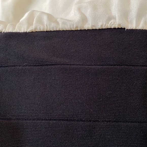 AQUA Bloomingdales Cream Tank Black Mini Skirt Dress🖤🤍🖤 - Picture 6 of 6